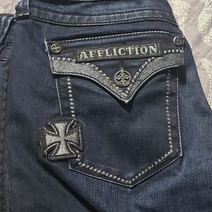 Rare! Affliction Woman's Jeans. Size 30. Jade.